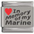In Memory of My Marine Red Heart Laser Engraved Charm