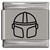Mandalorian Helmet Laser Engraved Italian Charm