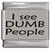 I See Dumb People Laser Engraved Italian Charm