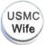 USMC Wife Floating Locket Charm