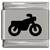 Motorcycle Laser Engraved Italian Charm