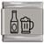 Beer Bottle and Mug Laser Engraved Italian Charm