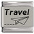 Travel Paper Airplane Laser Engraved Italian Charm