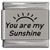 You Are My Sunshine Sun Rays Laser Engraved Italian Charm