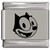 Felix the Cat Cartoon Face Laser Engraved Italian Charm