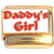 Daddy's Girl Goldtone Base Italian Charm
