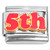 Number Five 5th Fifth Italian Charm
