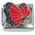 Red Flying Butterfly Italian Charm