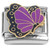 Purple Flying Butterfly Italian Charm