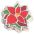 Poinsettia Flower Floating Locket Charm