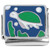 Sea Turtle on Blue Seaturtle Italian Charm