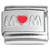 Mom Red Heart Mum Italian Charm