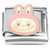 Cute Monster Face Pink Italian Charm
