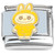 Cute Monster Eyes Open Yellow Italian Charm