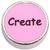 Create Pink Circle Floating Locket Charm