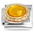 Oval Amber Bling Italian Charm