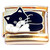 Cuddle Cat Gold Base Italian Charm