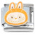 Cute Monster Face Orange Italian Charm