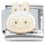 Cute Monster Face White Italian Charm