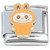 Cute Monster Eyes Open Amber Italian Charm