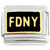 FDNY Fire Department New York Black Italian Charm