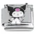 Bunny Rabbit Standing Purple Skull Italian Charm
