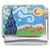 Starry Night Pumpkins Italian Charm