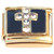 Bling Cross Gold Base Italian Charm