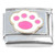 Pink Paw Print Italian Charm
