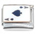 Ace of Spades Playing Card Italian Charm