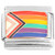 Rainbow Pride Flag Italian Charm