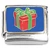 Christmas Present Holiday Red Green Italian Charm