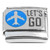 Let's Go Travel Airplane Italian Charm