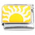 Bright Yellow Sun Wavy Rays Italian Charm