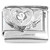 Heart Clear Bling Center Italian Charm