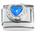 Blue Heart Bling Italian Charm