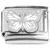 Butterfly Design White Italian Charm
