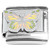 Butterfly Design Yellow Green Peach Italian Charm