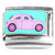 Cute Pink Car Driving Italian Charm