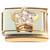 Star Clear Bling Gold Base Italian Charm