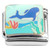 Whale Swimming Ocean Coral Italian Charm