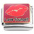 Love Yourself Lips Italian Charm