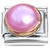 Pink Pearly Round Italian Charm