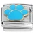 Big Blue Animal Paw Italian Charm