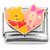 Pooh Piglet Heart Italian Charm