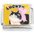 Lucky Cat Italian Charm