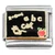 A B C Chalkboard Italian Charm