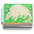 Armadillo on Green Italian Charm