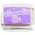 Remember Me Purple Italian Charm