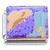 Cowboy Cowgirl Boots Hat Purple Glitter Italian Charm